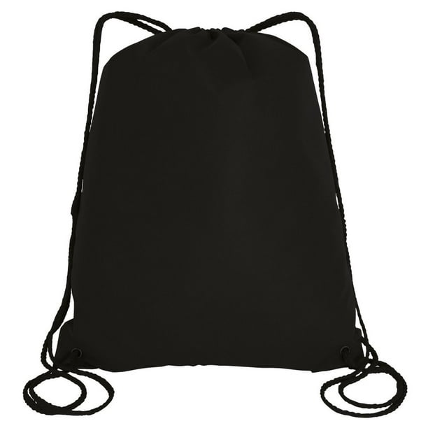 LIVACASA Drawstring Backpack Bag Sports Gym Bag Large Water-Resistant Sackpack Inside Zipper Pocket 13x16.9 Inches for Men Women Boys Girls Kids Pink PU 